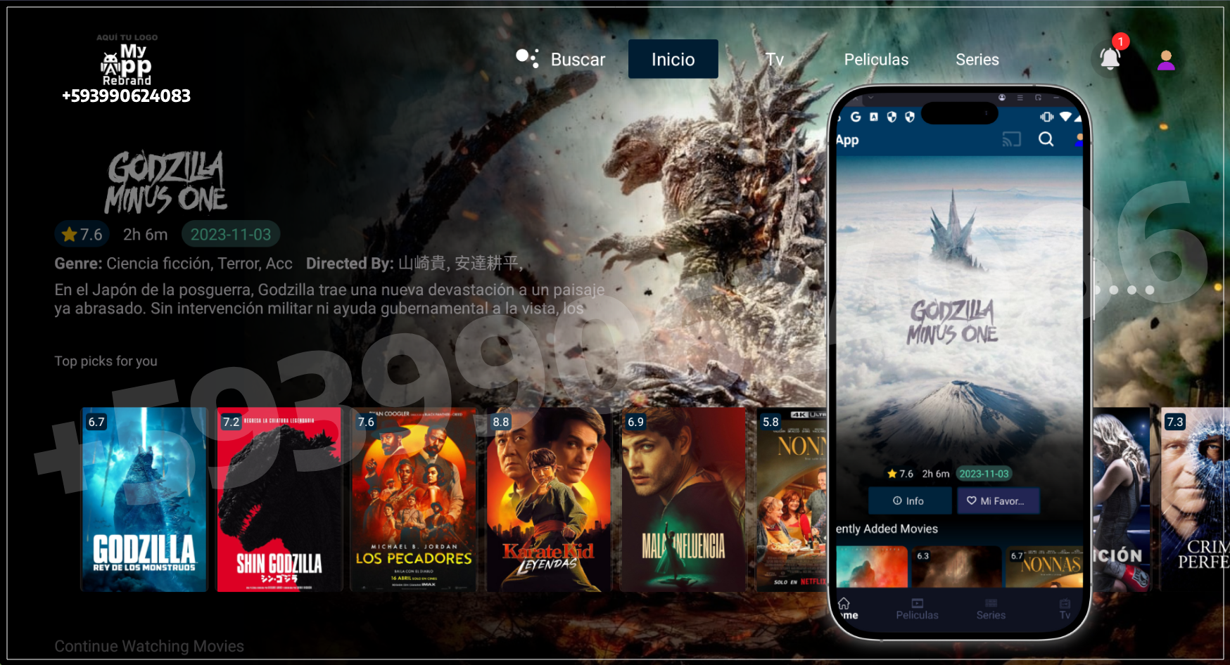 SMARTERS PRO MOBIL + TV